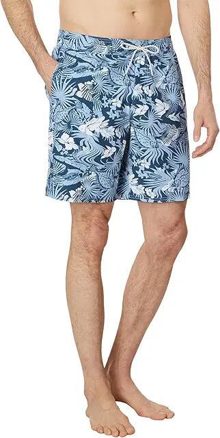 Salty Crew Lowtide Elastic 18 Boardshorts (Navy White) Men's Swimwear Cover