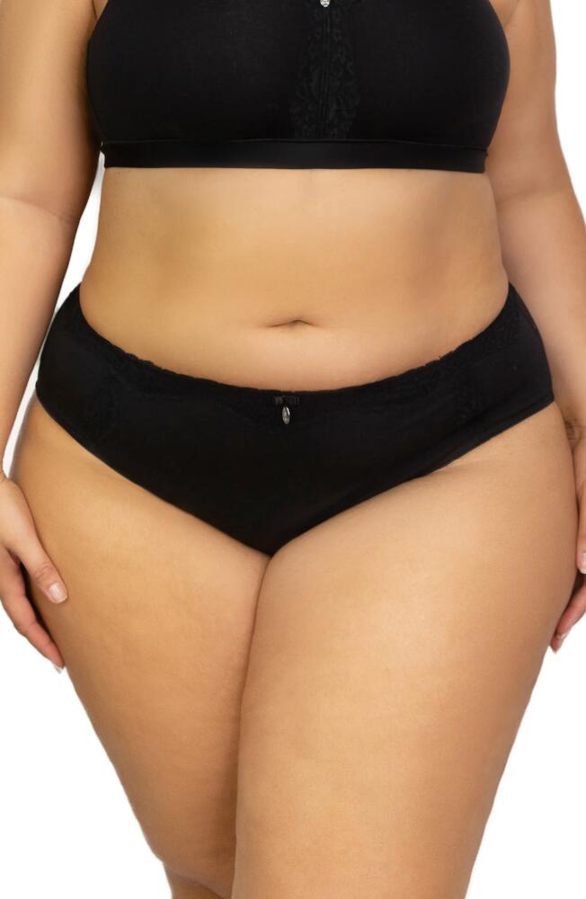 Curvy Couture Luxe Hipster Briefs in Black Cover