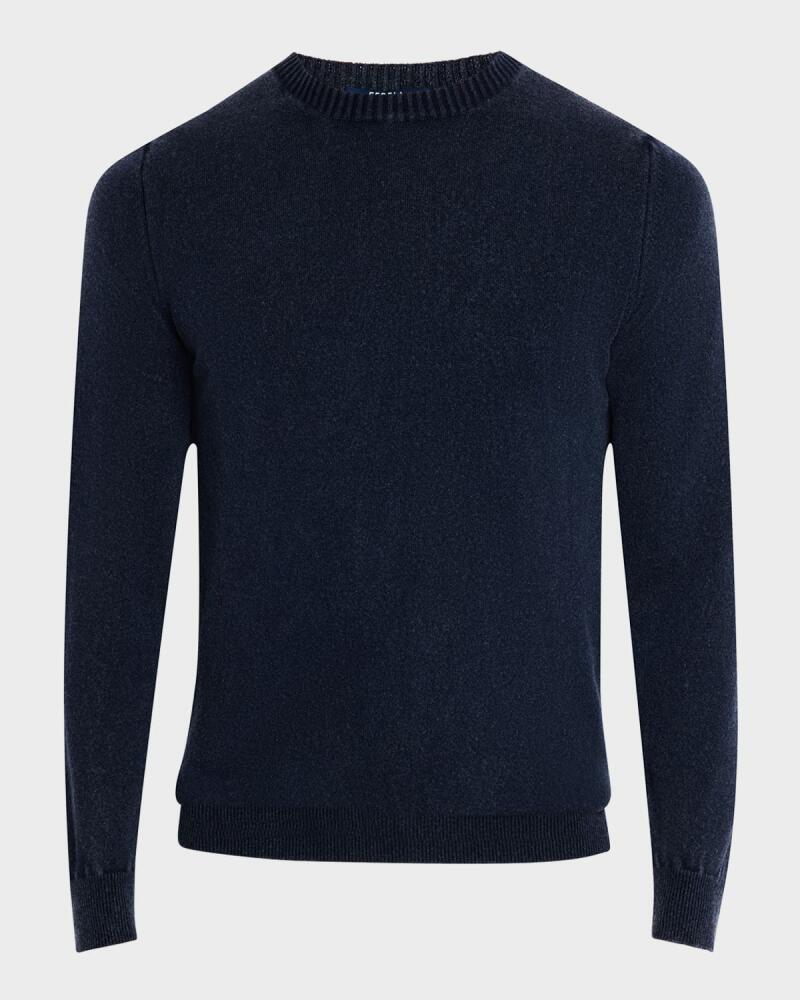 Fedeli Men's Frosted Cashmere Crewneck Sweater Cover