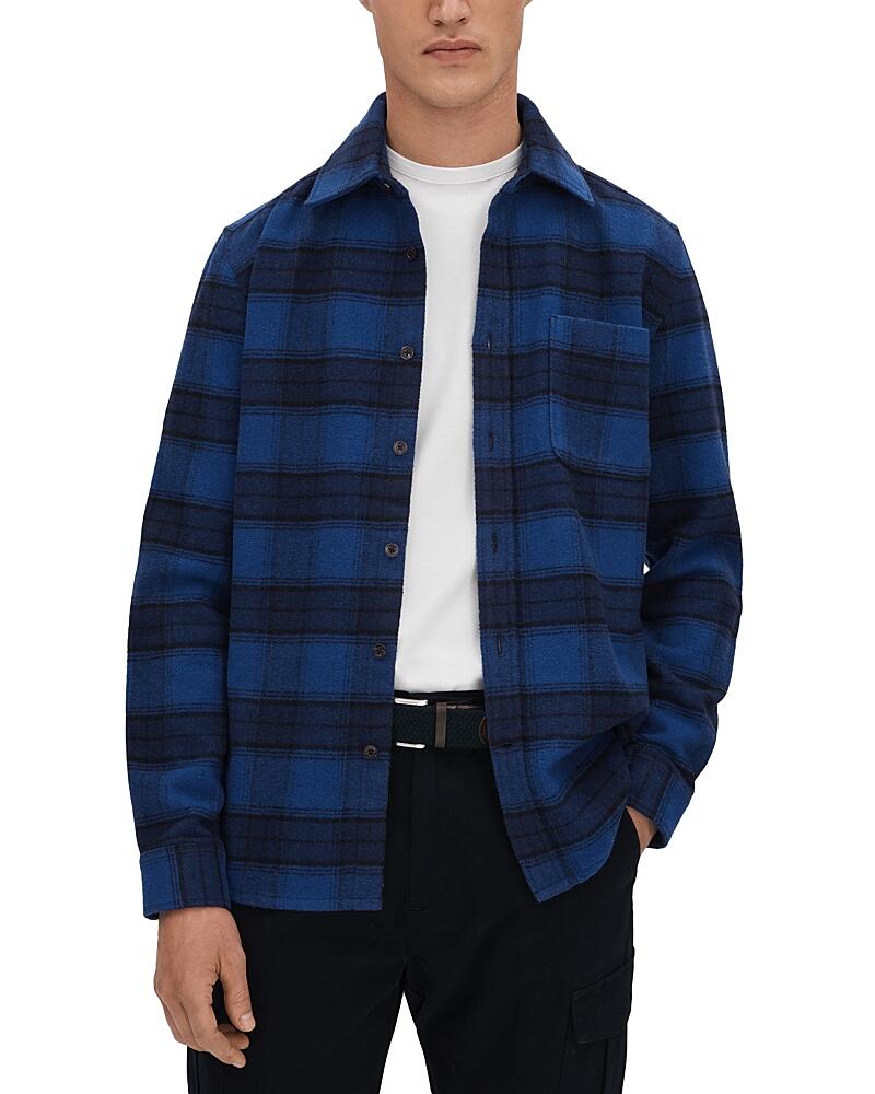 Reiss Dortch Brushed Check Shirt Cover