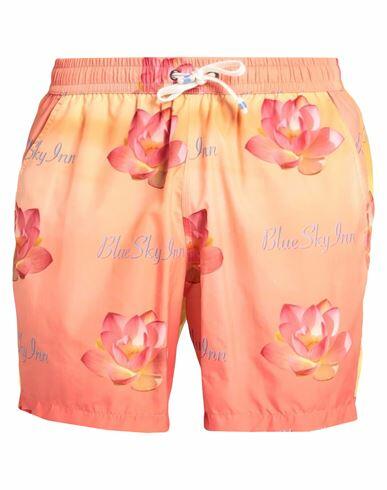 Blue Sky Inn Man Swim trunks Orange Polyamide Cover