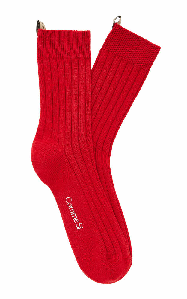 Comme Si - The Cashmere Sock - Red Cover