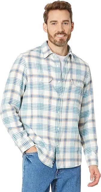 Vineyard Vines Plaid Flannel Workshirt (Mist Green) Men's Jacket Cover