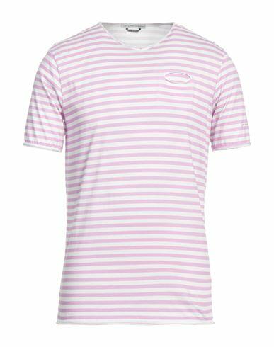 Grey Daniele Alessandrini Man T-shirt Mauve Cotton Cover