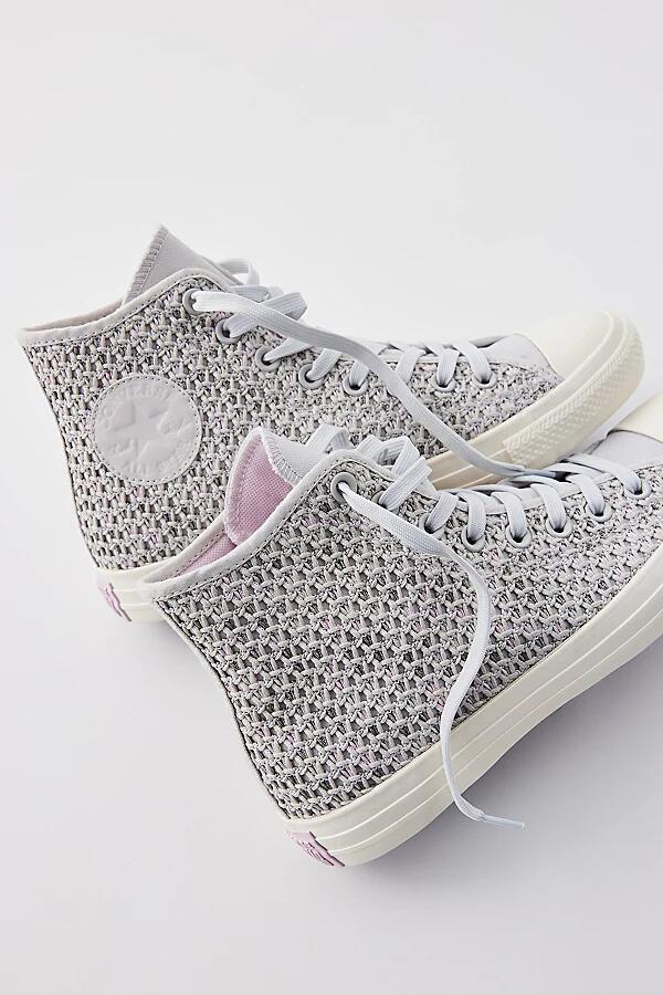 Converse Chuck Taylor All Star Crochet High Top Sneaker in Grey Cover