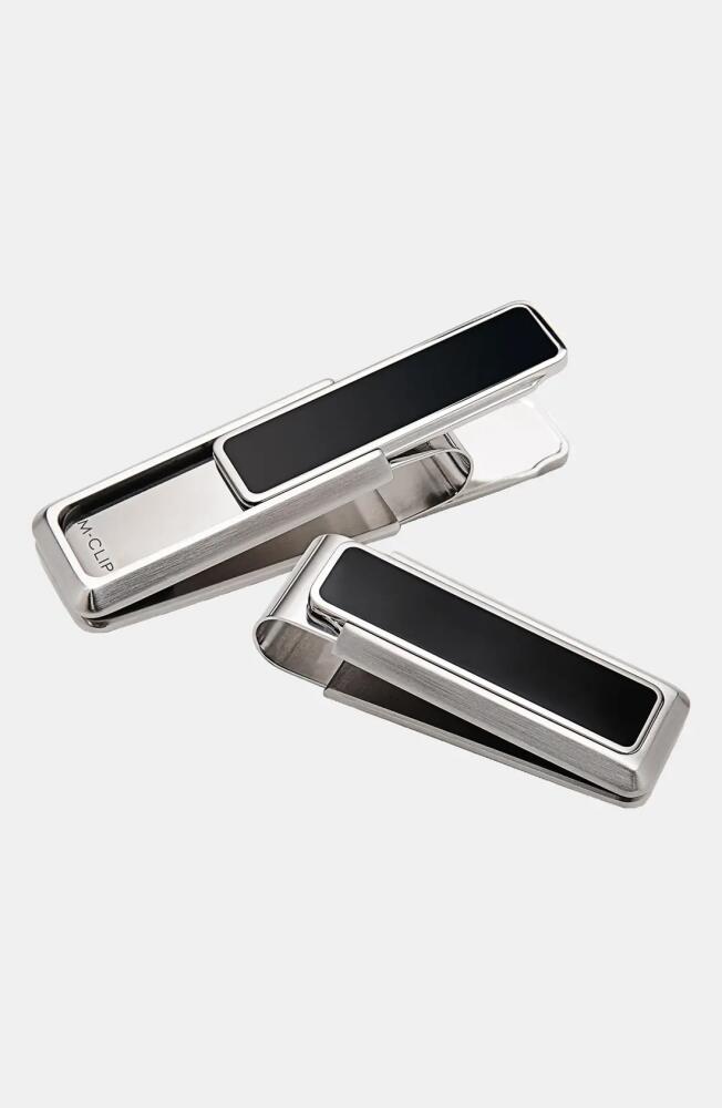 M-Clip Enamel Money Clip in Black Cover