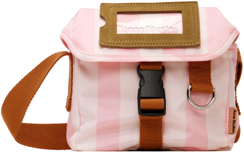 Acne Studios Pink & Off-White Mini Canvas Bag Cover