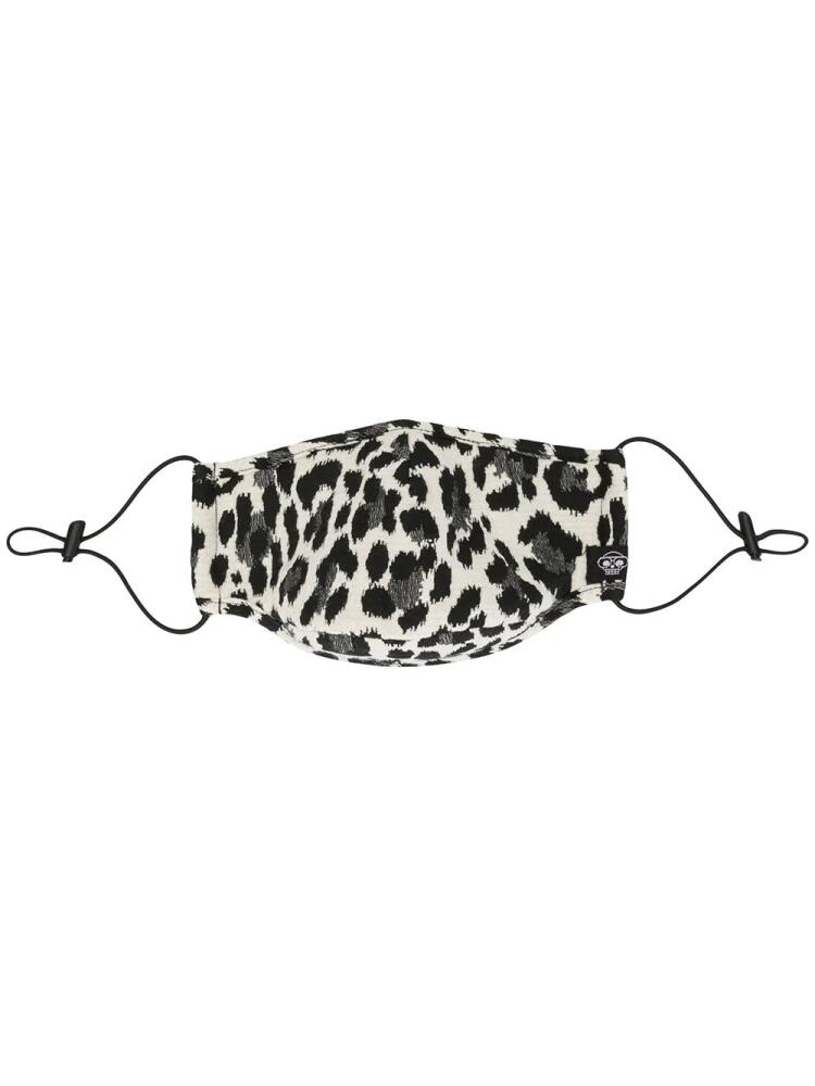 Mostly Heard Rarely Seen cheetah print face mask - Black Cover