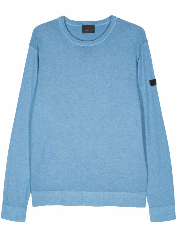 Peuterey logo-patch sweater - Blue Cover