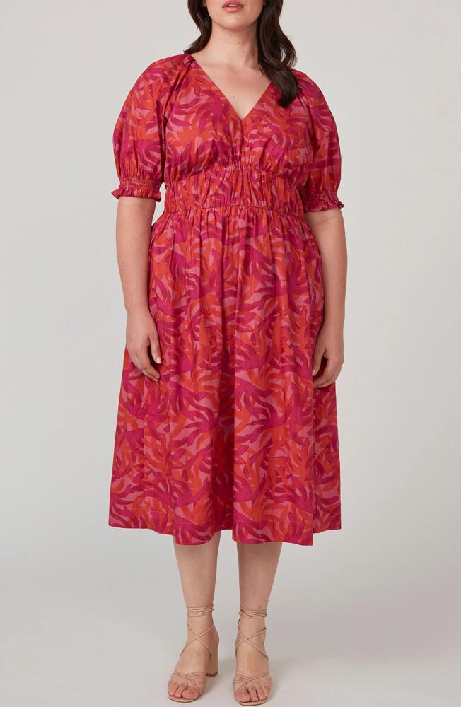 Estelle Wildberry Print Midi Dress Cover