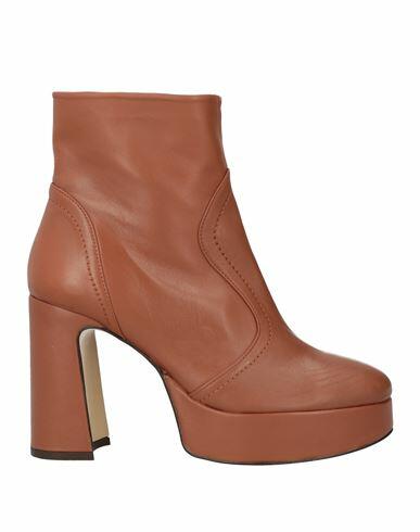 Bruno Premi Woman Ankle boots Tan Soft Leather Cover