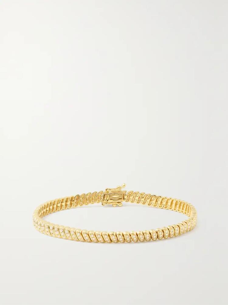 Anita Ko - Zoe Thin 18-karat Gold Diamond Bracelet - One size Cover