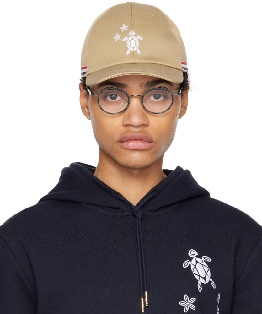 Thom Browne Khaki Classic 6-Panel Cap Cover