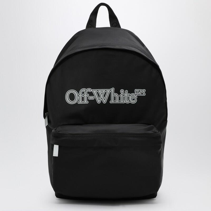 Off-White™ Black nylon backpack with logo Cover