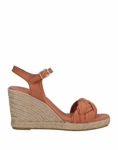 Kanna Woman Espadrilles Tan Leather Cover