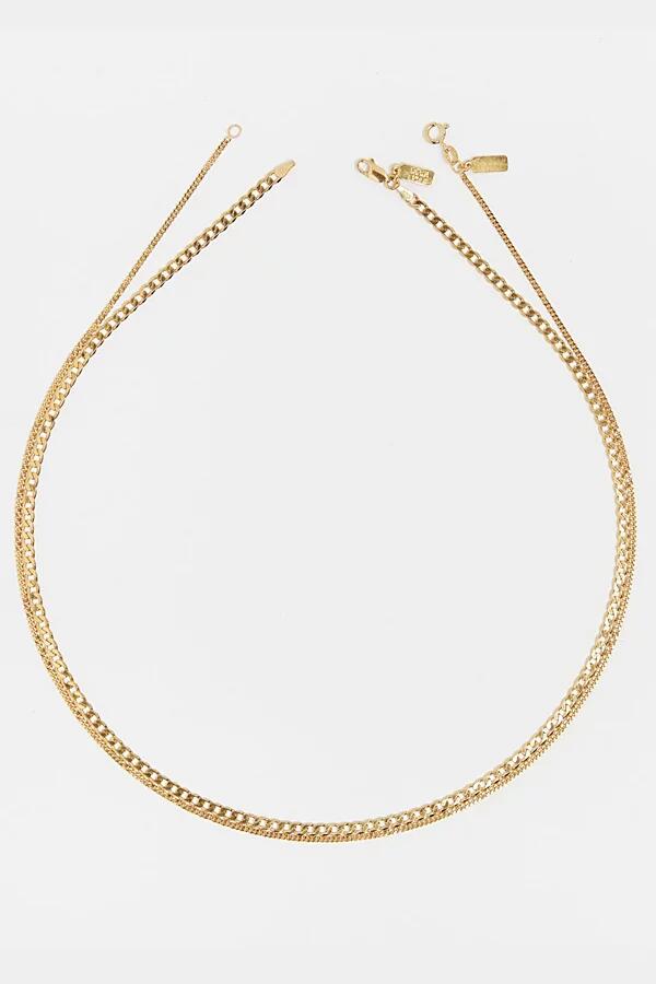 Deux Lions Jewelry Cuban Stack Chains Necklace in Gold Cover