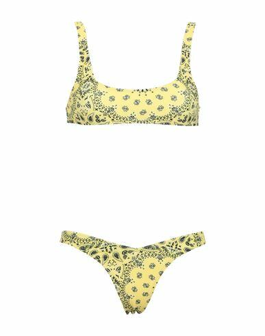 Smmr Woman Bikini Yellow Polyamide, Elastane Cover