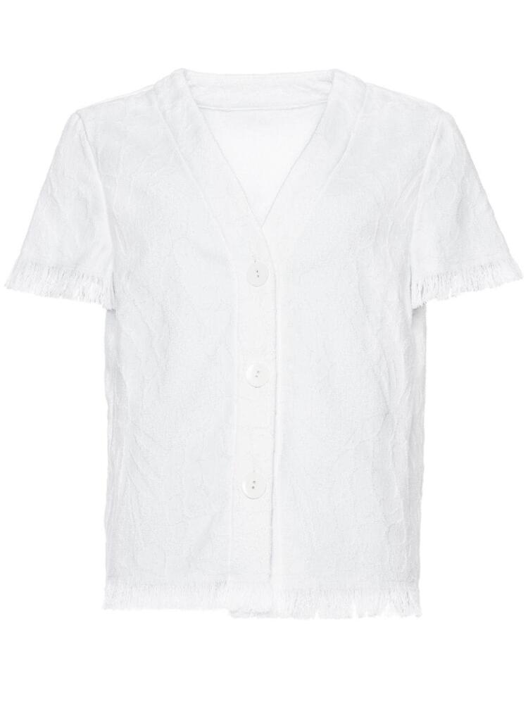 ERES Nectar terry-cloth shirt - White Cover