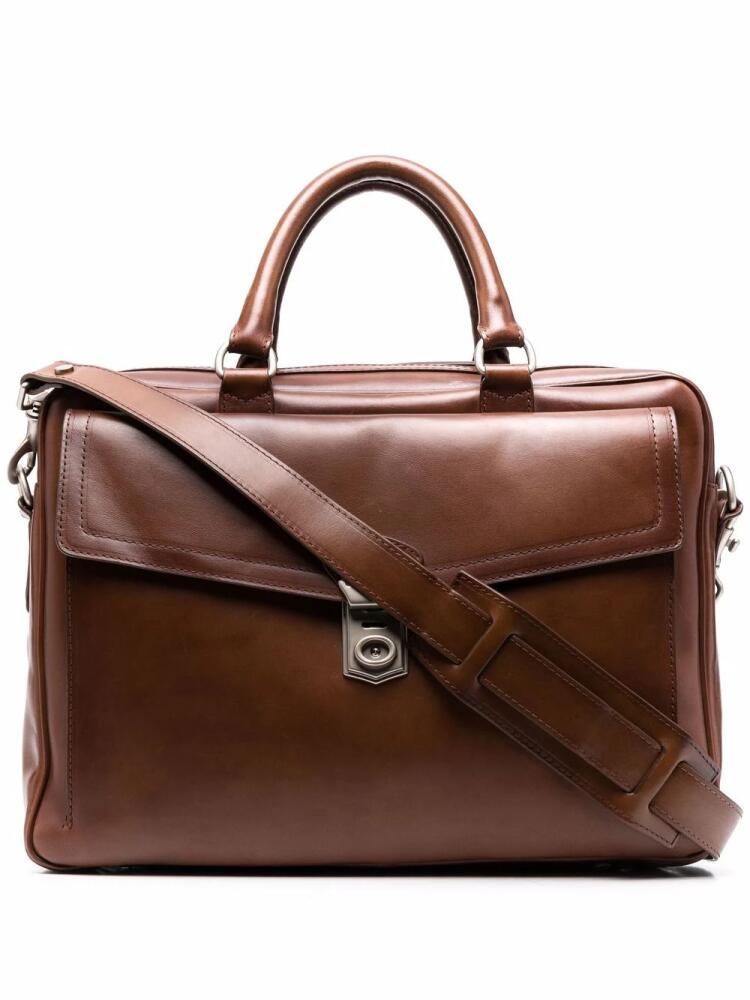 Officine Creative Quentin briefcase - Brown Cover