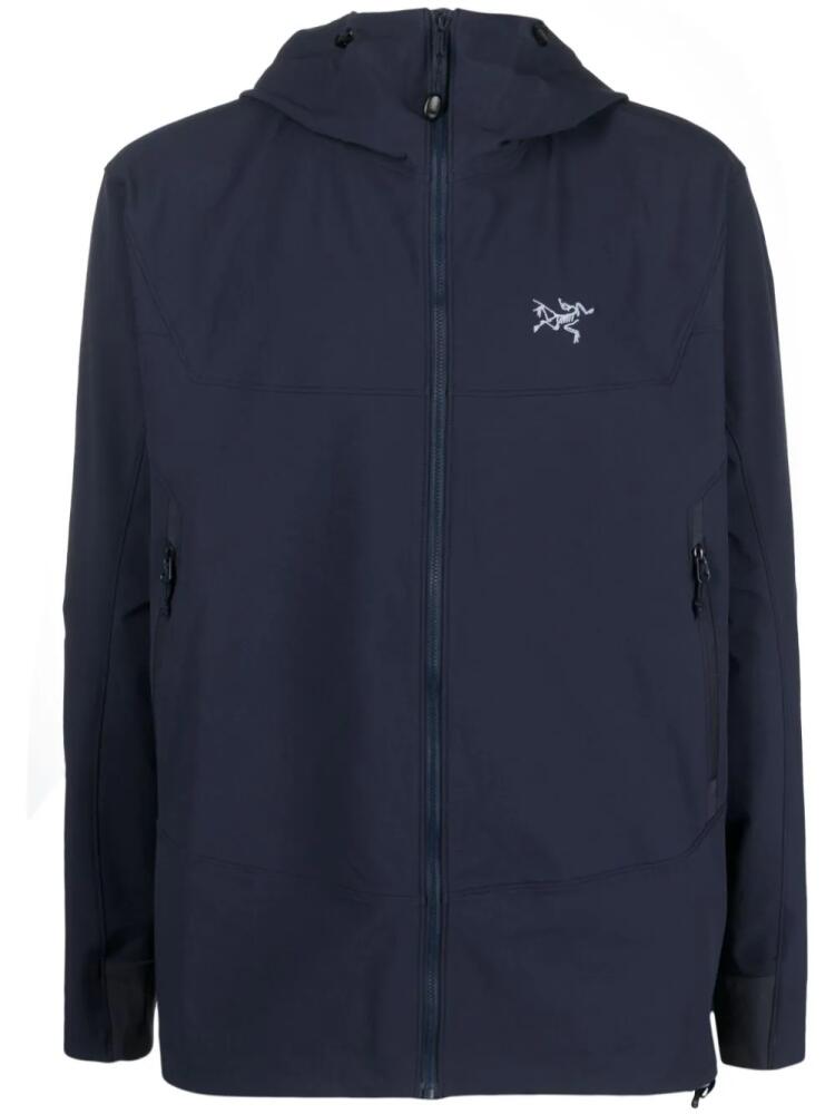 Arc'teryx logo-embroidered hooded jacket - Black Cover