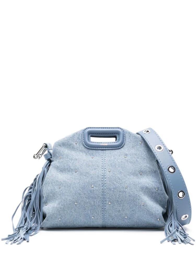 Maje Miss M denim crossbody bag - Blue Cover