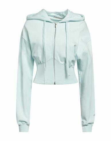 Hinnominate Woman Sweatshirt Sky blue Cotton, Elastane Cover