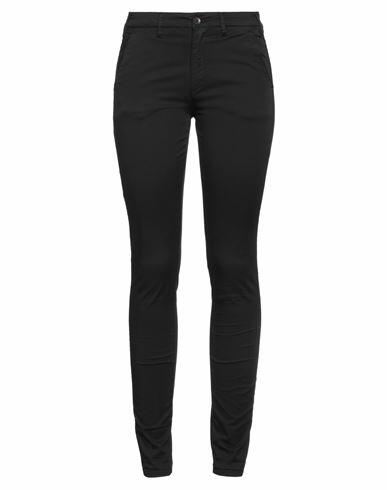 40weft Woman Pants Black Cotton, Eco Polyester Cover