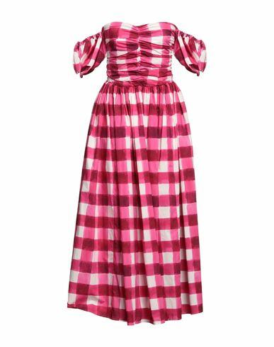 Msgm Woman Midi dress Fuchsia Cotton Cover