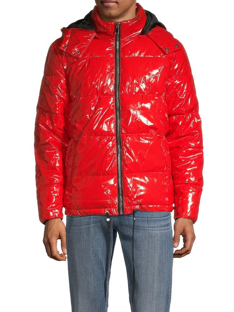 American Stitch Men's Shine Puffer Jacket - Red Cover