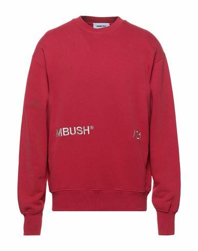 Ambush Man Sweatshirt Red Cotton, Polyester Cover