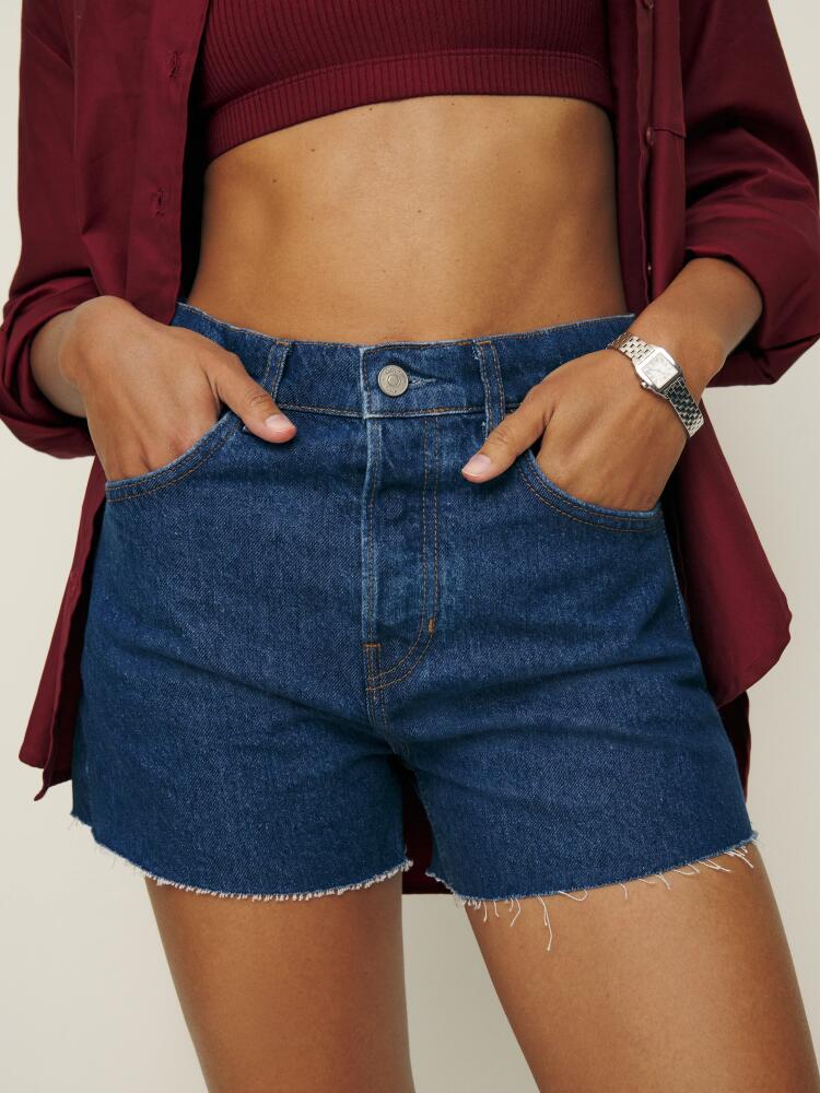 Reformation Charlene High Rise Jean Shorts Cover