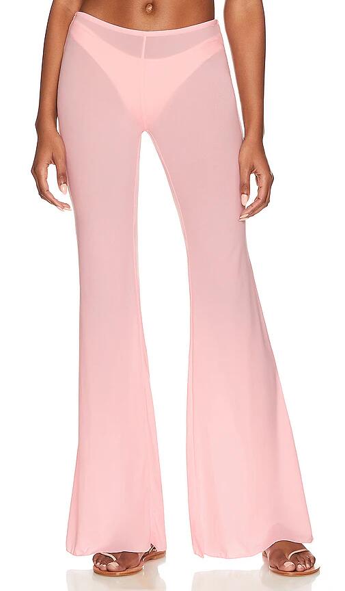 Indah Wanda Low Rise Flare Pant in Pink Cover