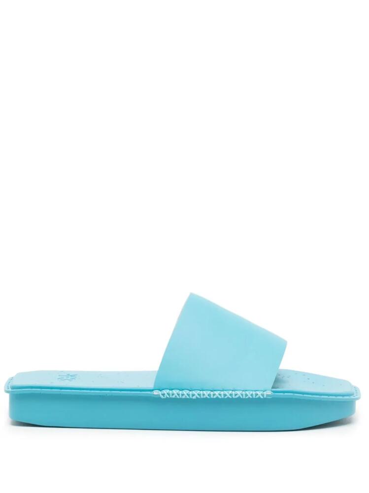 Y-3 Water geometric-shape slides - Blue Cover