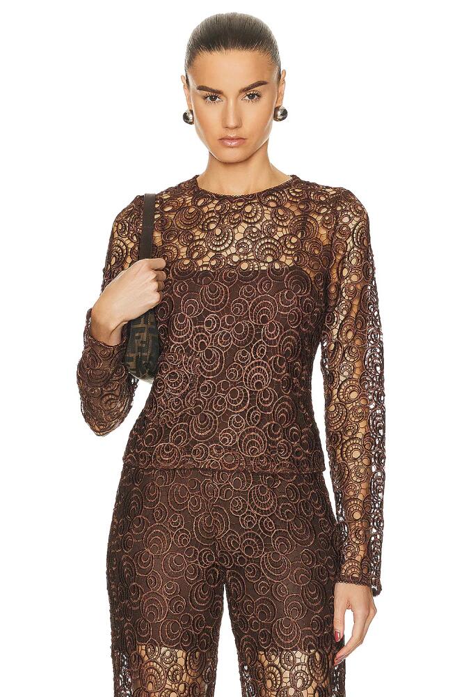 Saks Potts Paloma Top in Brown Cover