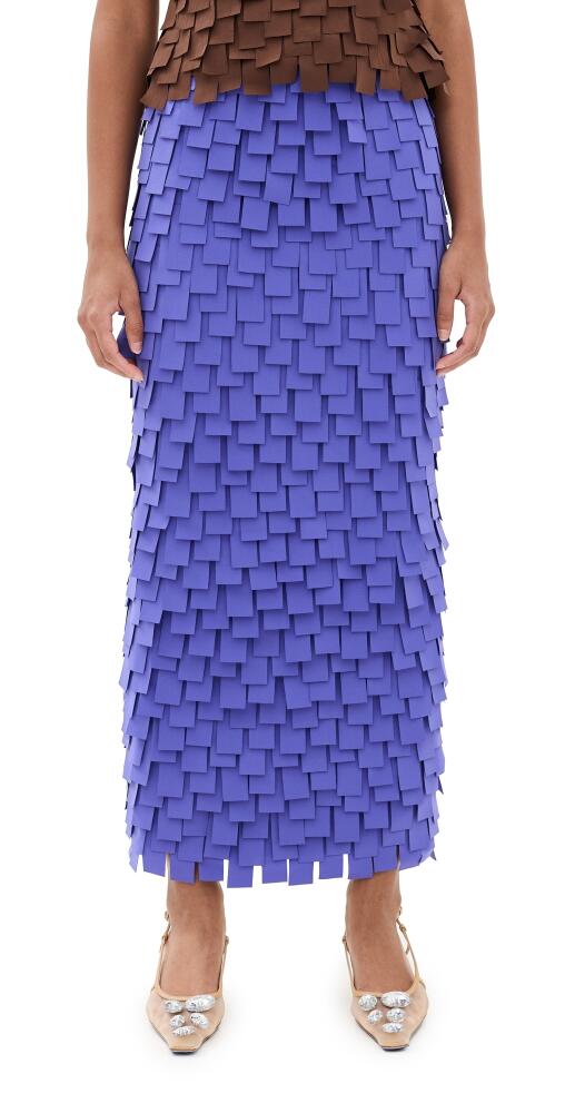 A. W.A. K.E. MODE Multi Rectangle Skirt Purple Cover