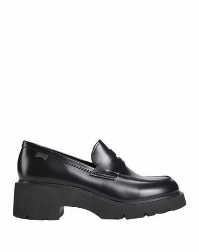 Camper Woman Loafers Black Soft Leather Cover