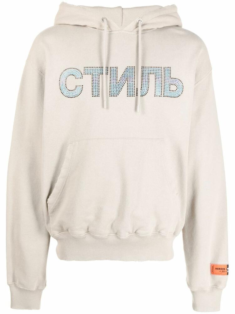 Heron Preston СТИЛЬ-motif hoodie - Grey Cover