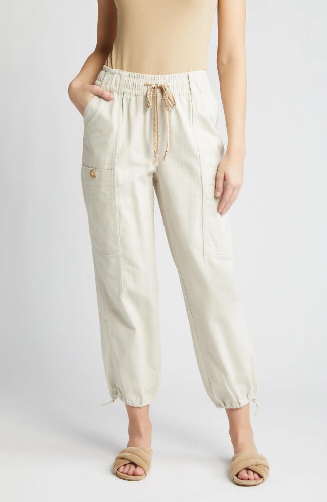 Wit & Wisdom 'Ab'Leisure Skyrise Cotton Joggers in Pale Stone Cover