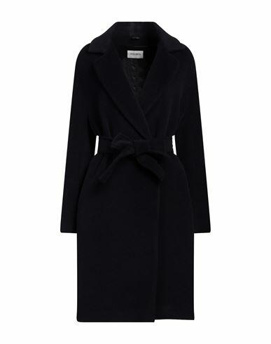 Cinzia Rocca Woman Coat Midnight blue Alpaca wool, Virgin Wool, Polyamide Cover