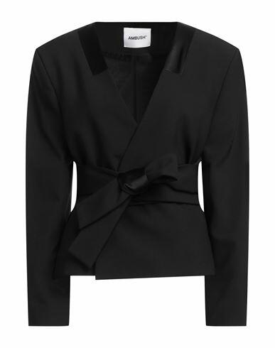 Ambush Woman Blazer Black Polyester, Virgin Wool, Elastane, Viscose Cover