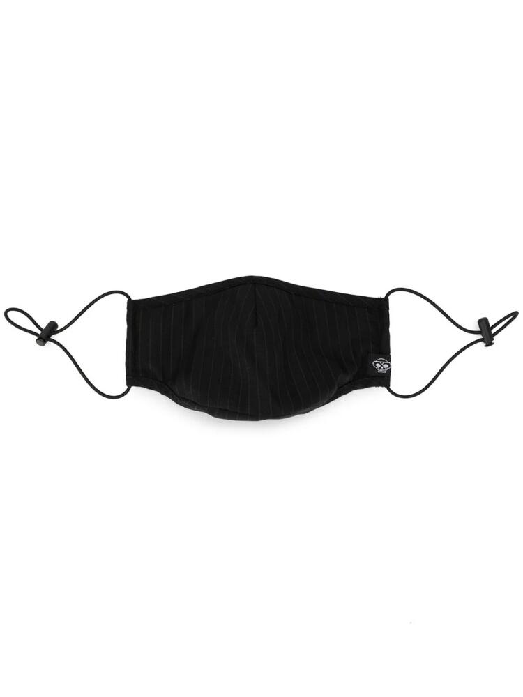 Mostly Heard Rarely Seen pinstripe face mask - Black Cover