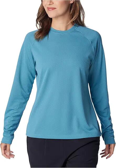 Columbia PFG Solar Stream Long Sleeve (Canyon Blue) Women's Clothing Cover