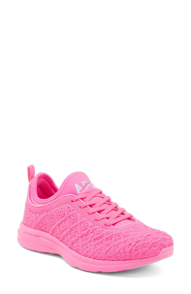 APL TechLoom Phantom Running Shoe in Fusion Pink /Bellflower Cover