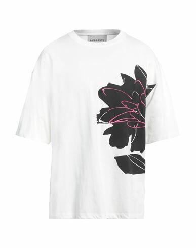 Amaranto Man T-shirt White Cotton Cover