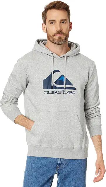 Quiksilver Big Logo Pullover Hoodie (Athletic Heather) Men's Clothing Cover