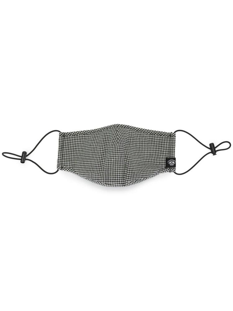 Mostly Heard Rarely Seen gingham print face mask - Black Cover