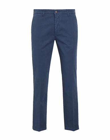 8 By Yoox Organic Cotton Slim-fit Chino Man Pants Navy blue Organic cotton, Elastane Cover