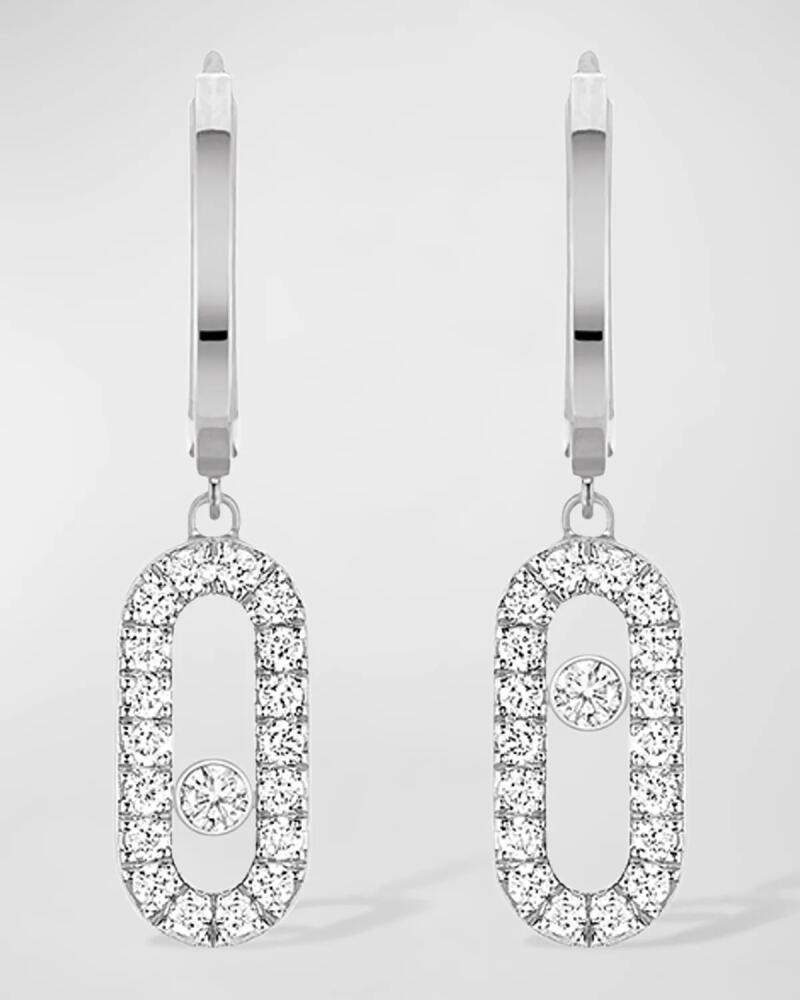 Messika Move Uno 18K White Gold Hoop Earrings Cover