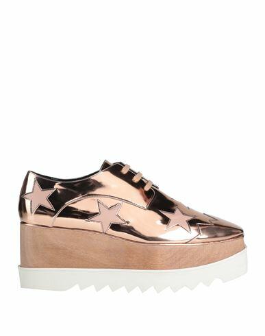 Stella Mccartney Woman Lace-up shoes Salmon pink Rubber Cover