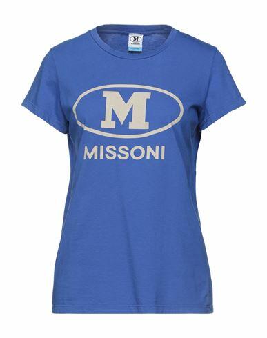 M Missoni Woman T-shirt Blue Cotton Cover